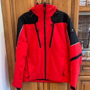 Obermeyer Foundation Insulated Men's Red and Black Ski Jacket